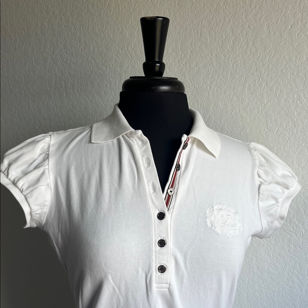 Burberry Short Sleeve Polo Top - Picture 3 of 14